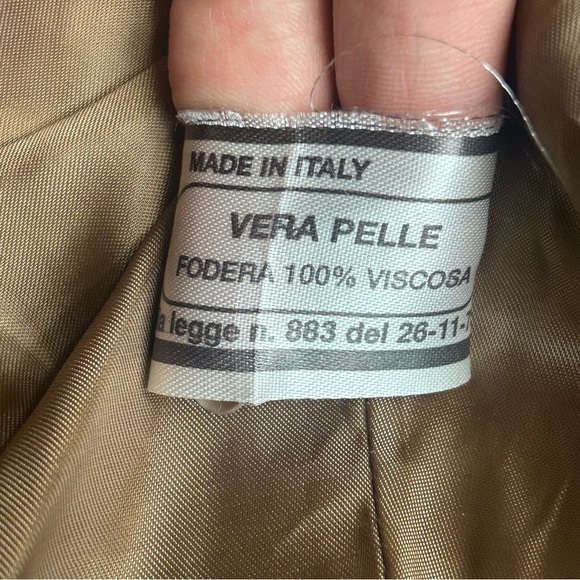 Pierotucci Italian Leather Bomber Jacket - Picture 3 of 6